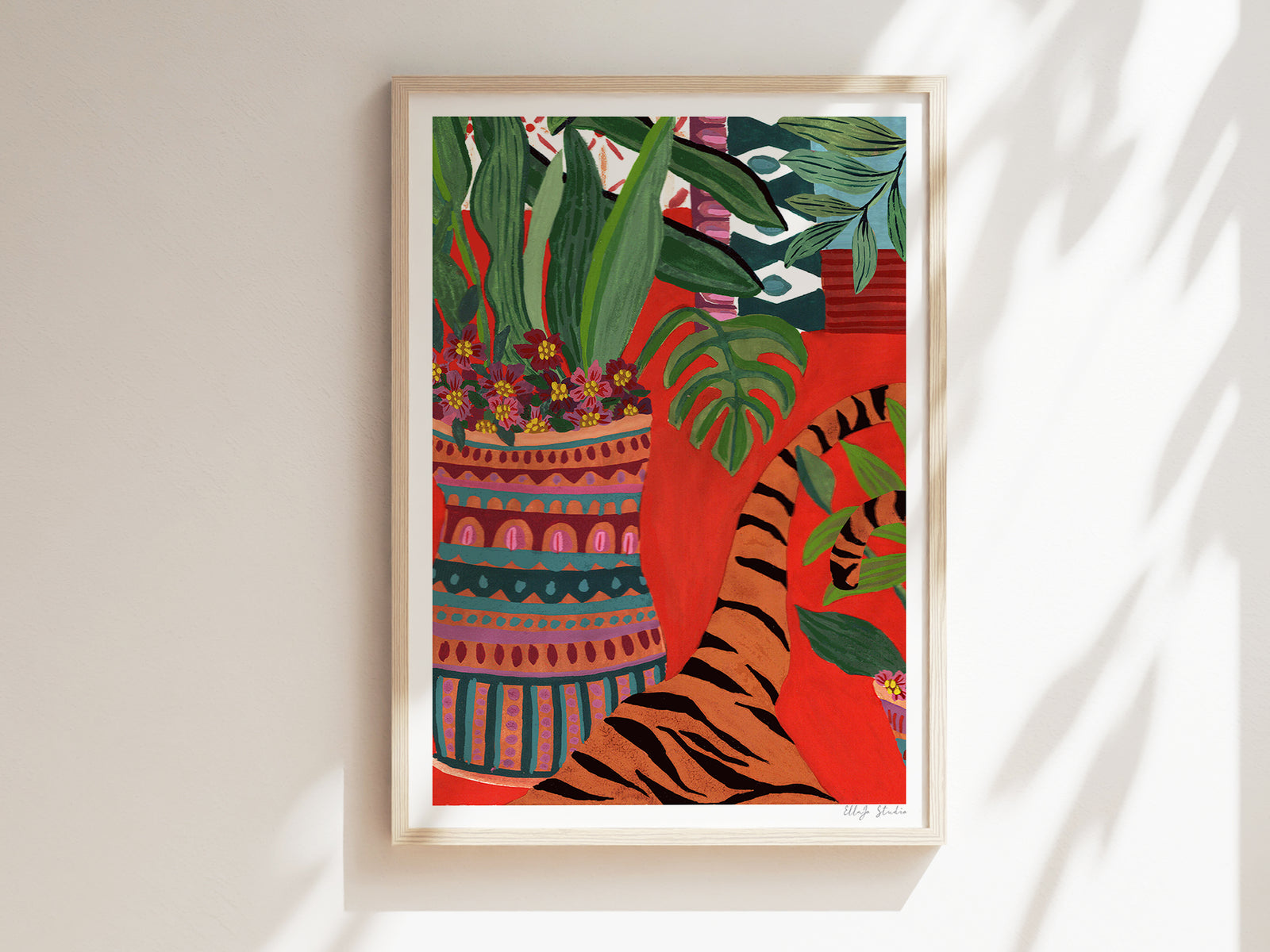 Hiding Tiger Limited Edition Art Print