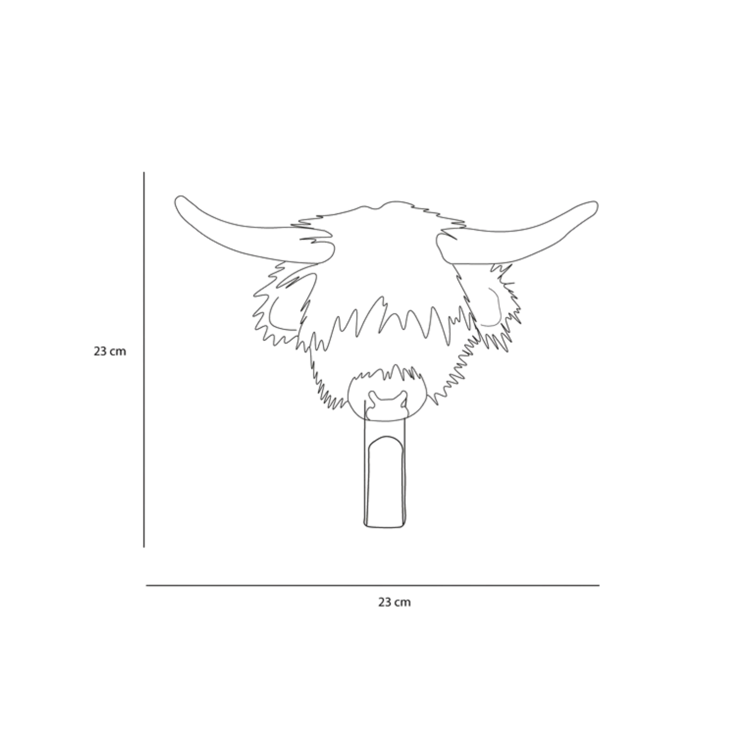 Highland Cow Coat Hanger