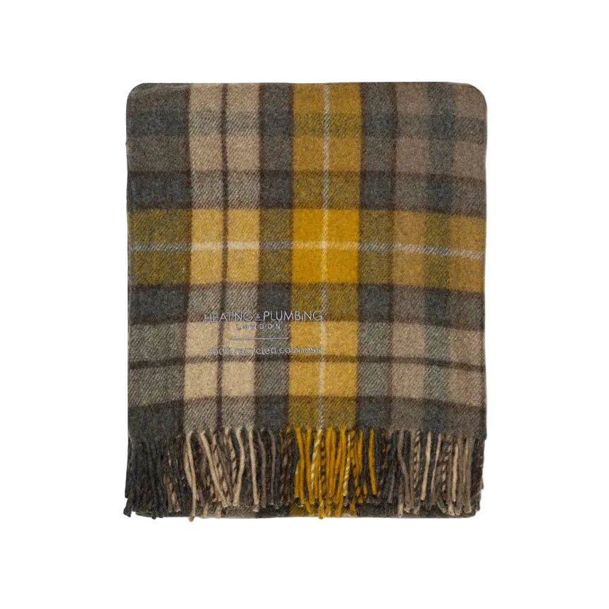 Highland Dreams - Recycled Wool Blanket - Buchanan Natural Tartan - Heating & Plumbing London - Throw
