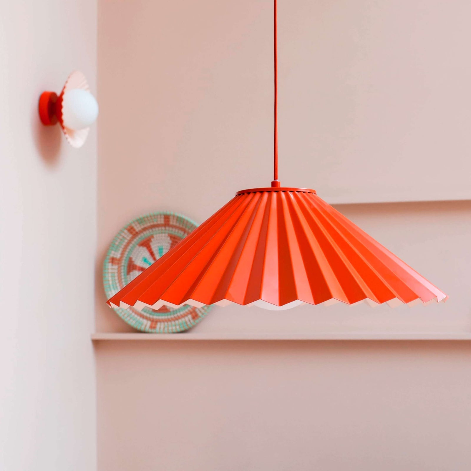 The Pleat wall and flush ceiling light - Houseof x Emma Gurner