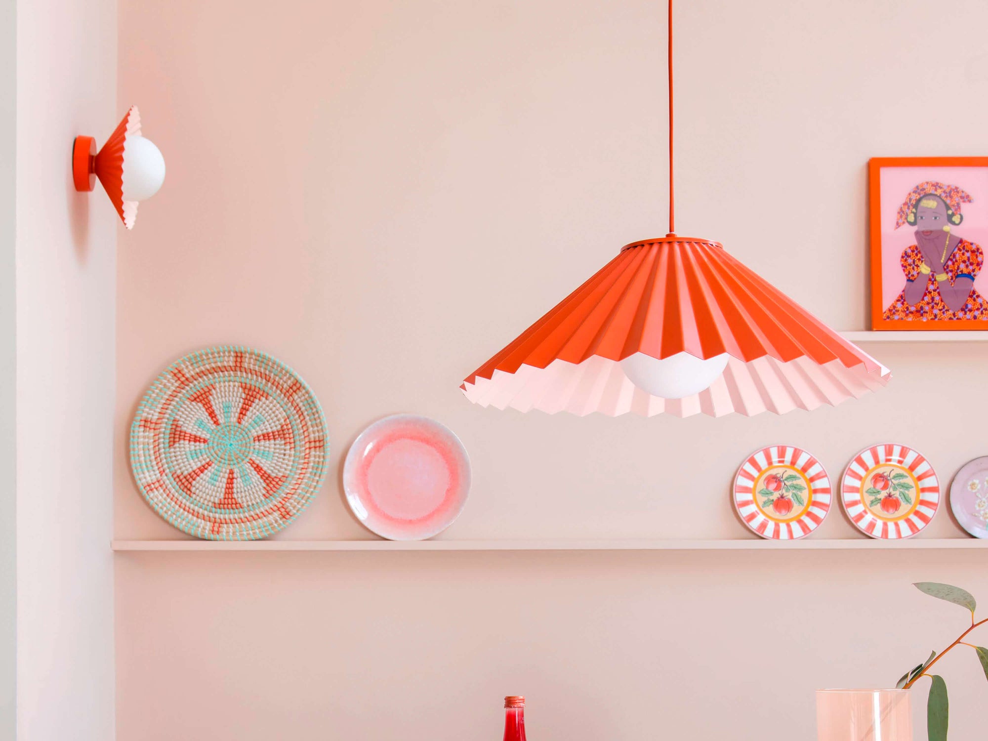 The Pleat wall and flush ceiling light - Houseof x Emma Gurner