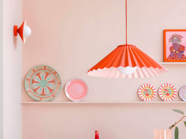 The Pleat wall and flush ceiling light - Houseof x Emma Gurner
