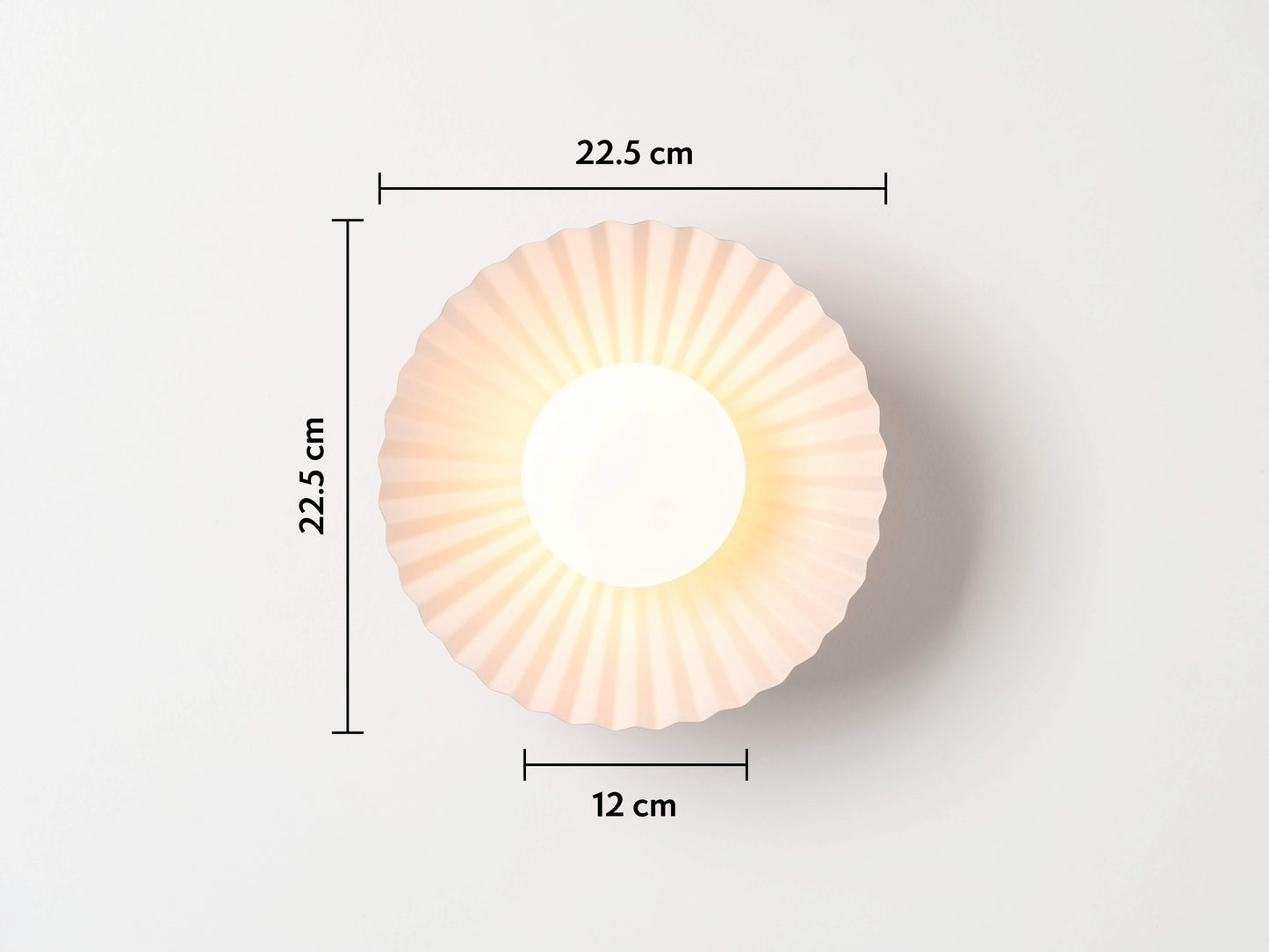 The Pleat wall and flush ceiling light - Houseof x Emma Gurner