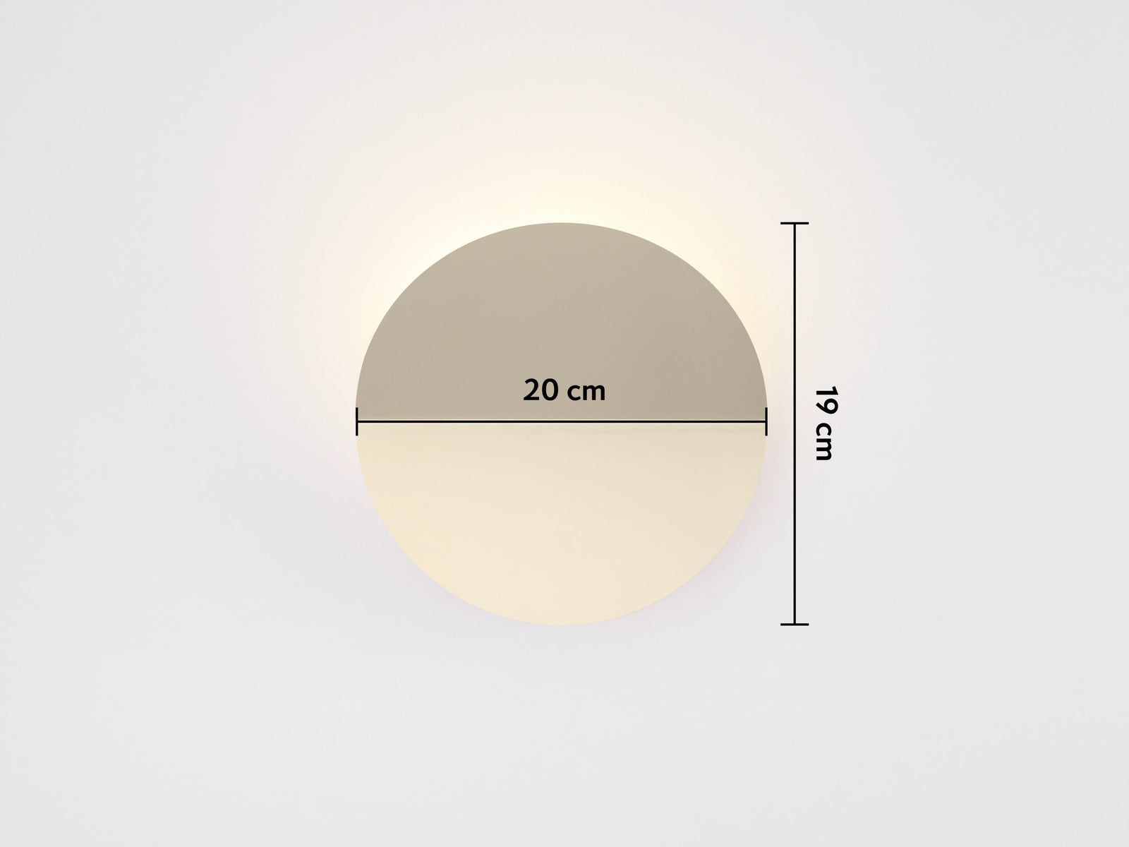 Brass diffuser wall light