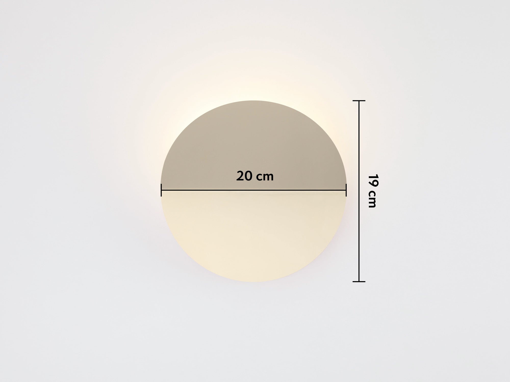 Brass diffuser wall light