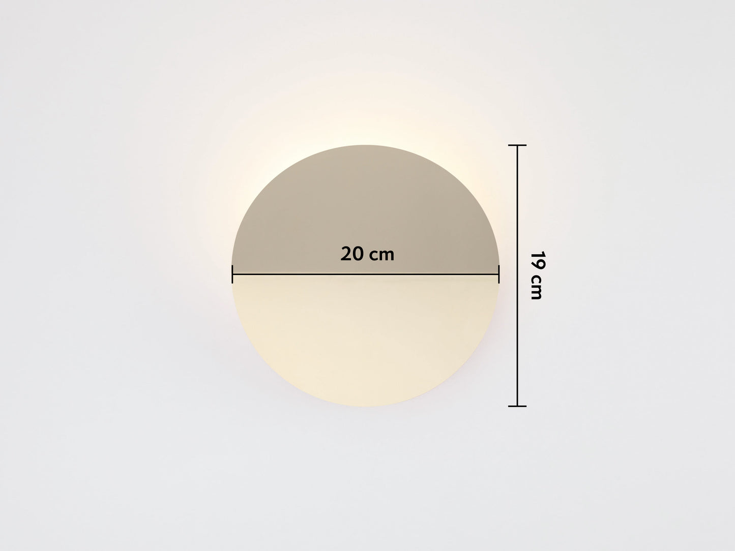 Brass diffuser wall light