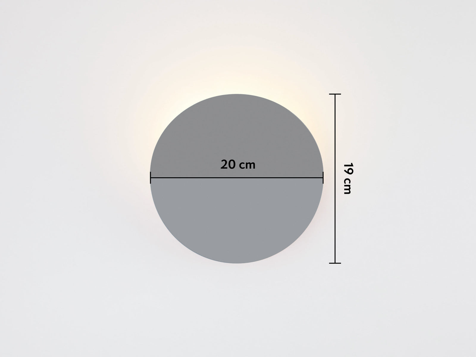 Charcoal grey diffuser wall light