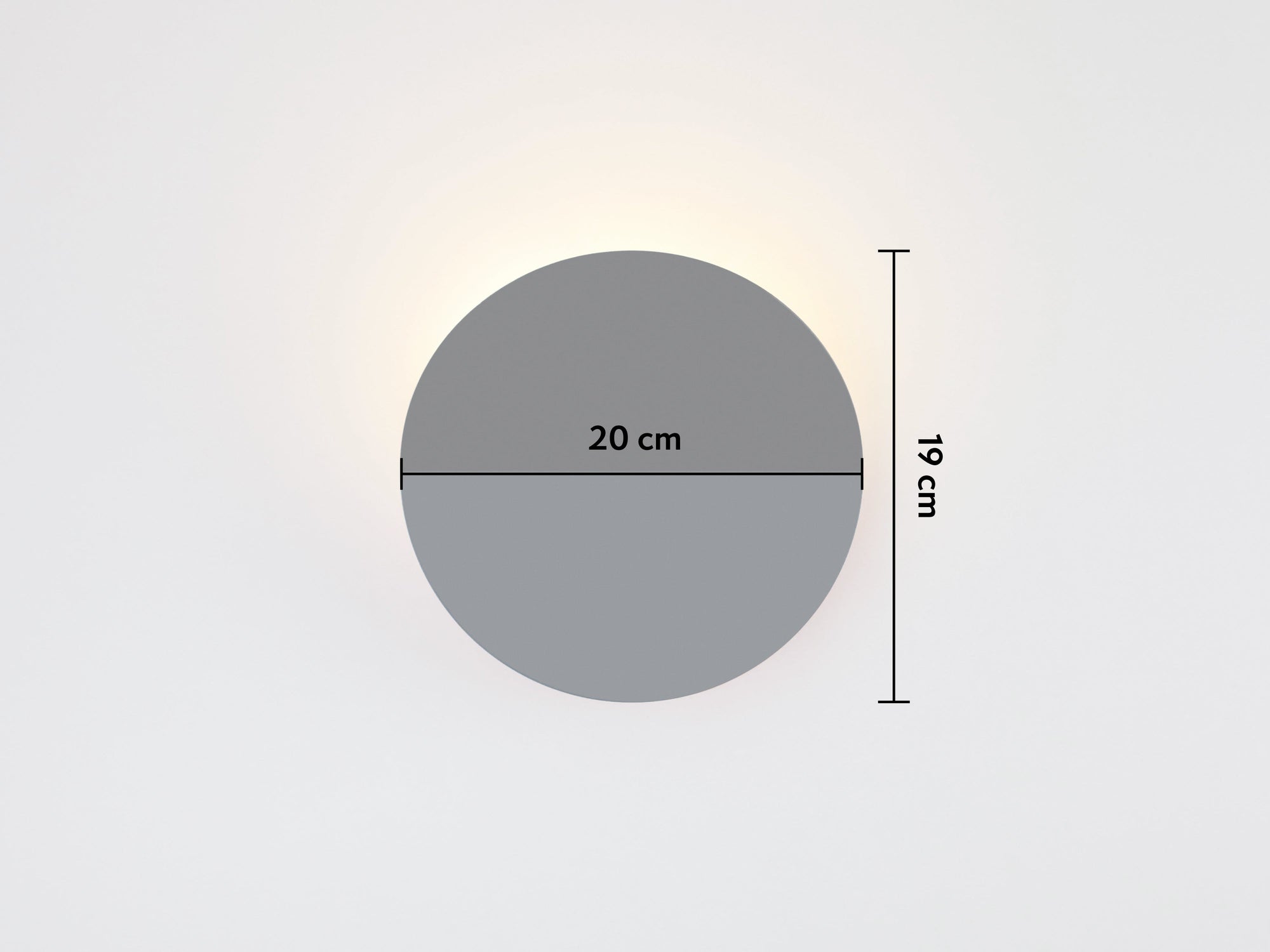 Charcoal grey diffuser wall light