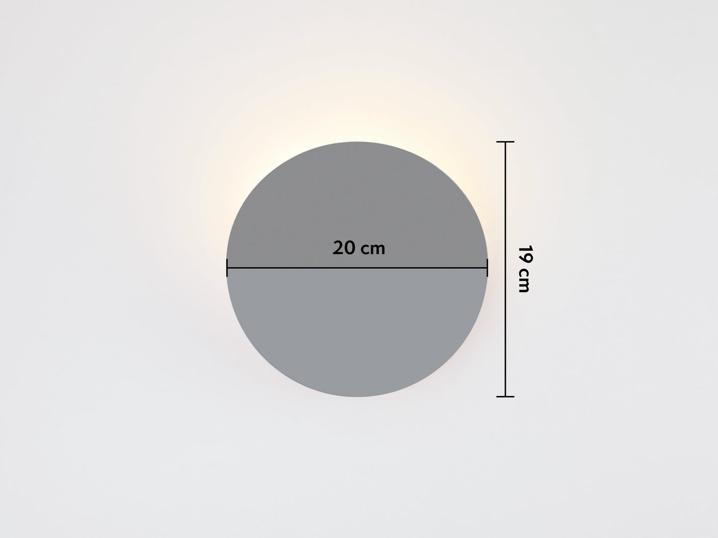 Charcoal grey diffuser wall light