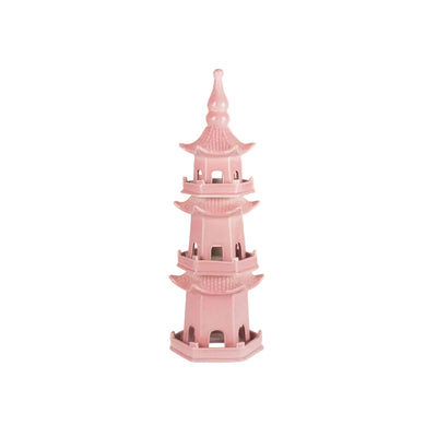 Chinoiserie Rose Pagoda in Blush Pink