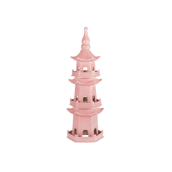 Chinoiserie Rose Pagoda in Blush Pink