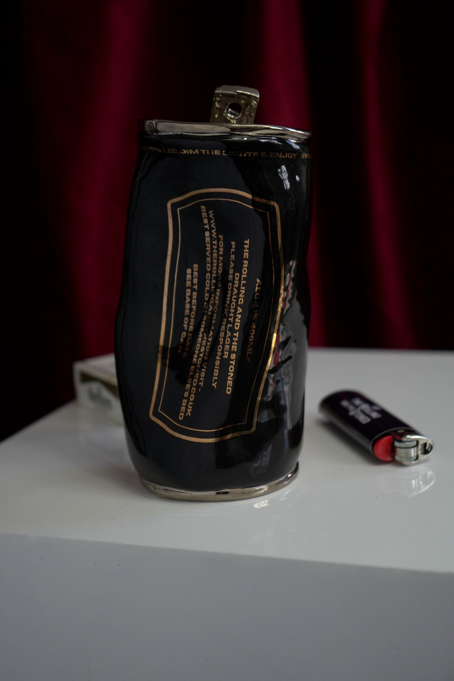 Crushed Silver Beer Can