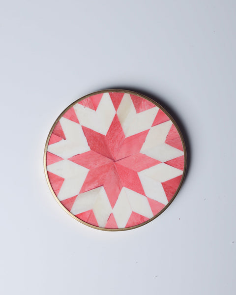 Set of 4 Star Coasters – Cerise #color_hot-pink
