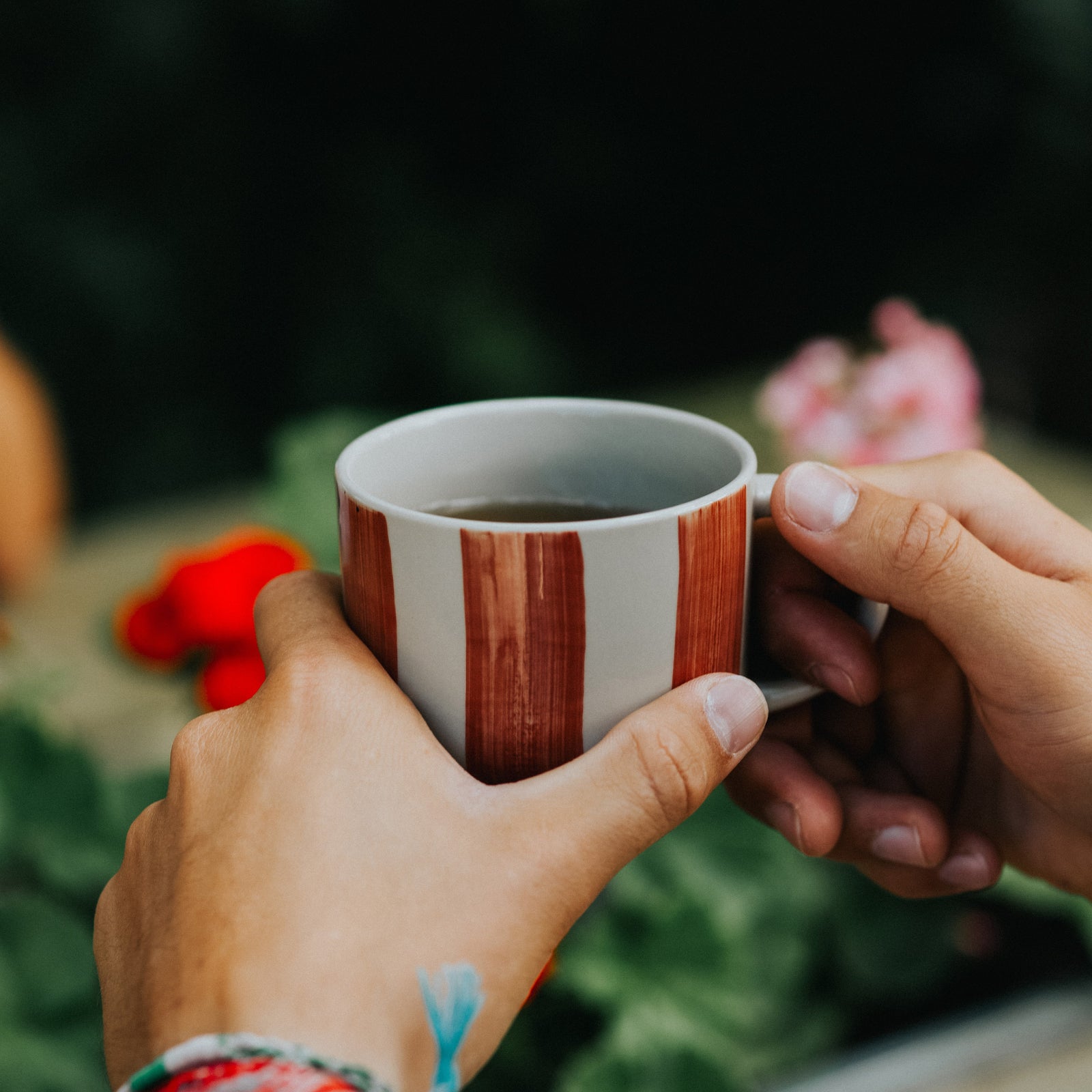 Cornflower Mug - Brushed Berry Red - Medium (Set of 2)