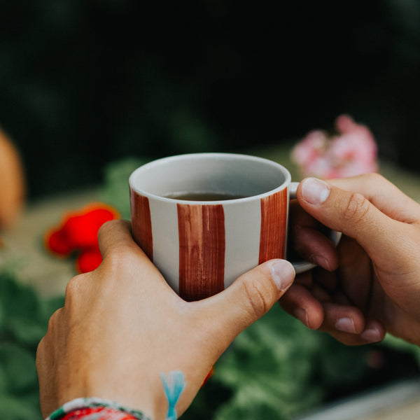 Cornflower Mug - Brushed Berry Red - Medium (Set of 2)