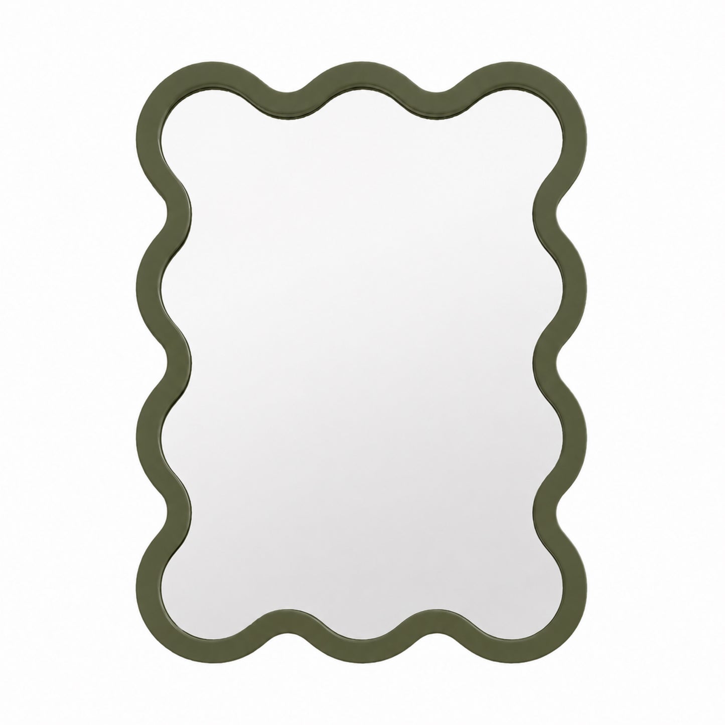Wall Luxury Black Wavy Hvyli 10 Mirror Available in Any Color