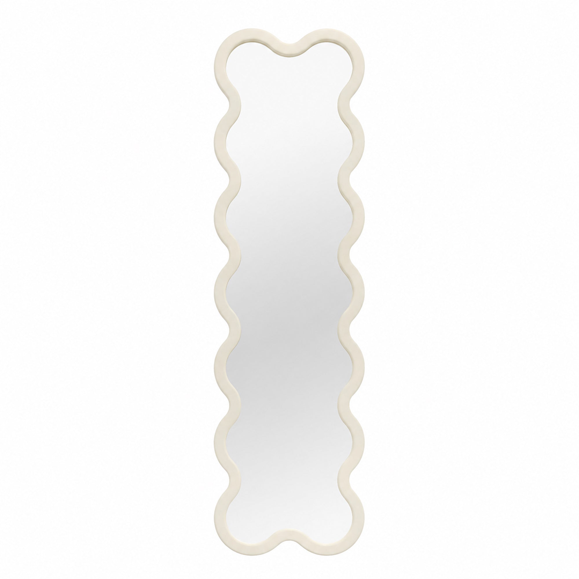 Full Length Entryway Modern Rectangular Wavy Mirror - Hvyli 14