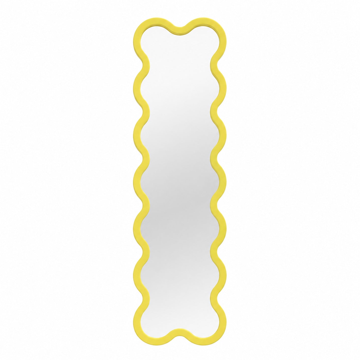 Full Length Entryway Modern Rectangular Wavy Mirror - Hvyli 14