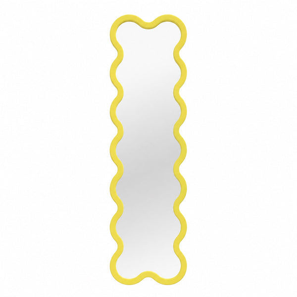 Hvyli 14 - Narrow Contemporary Wavy Wall Mirror
