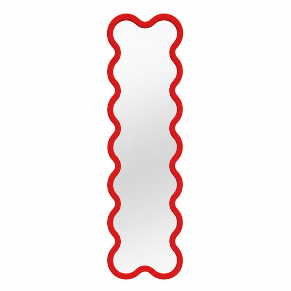 Hvyli 14 - Narrow Contemporary Wavy Wall Mirror