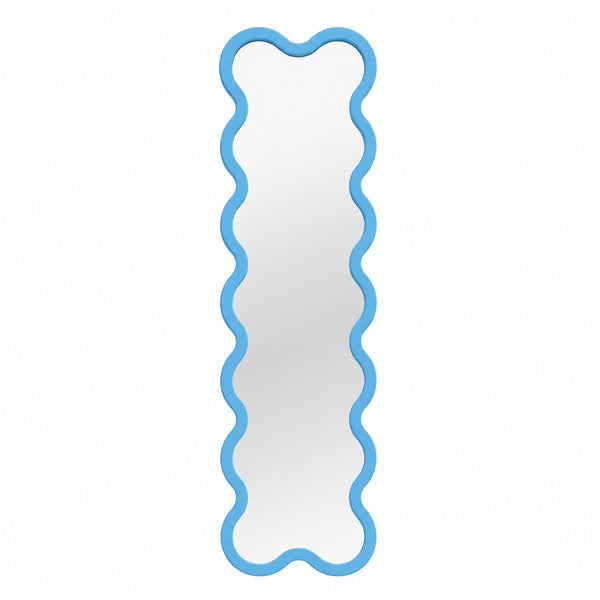 Hvyli 14 - Narrow Contemporary Wavy Wall Mirror