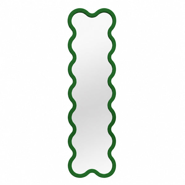 Hvyli 14 - Narrow Contemporary Wavy Wall Mirror