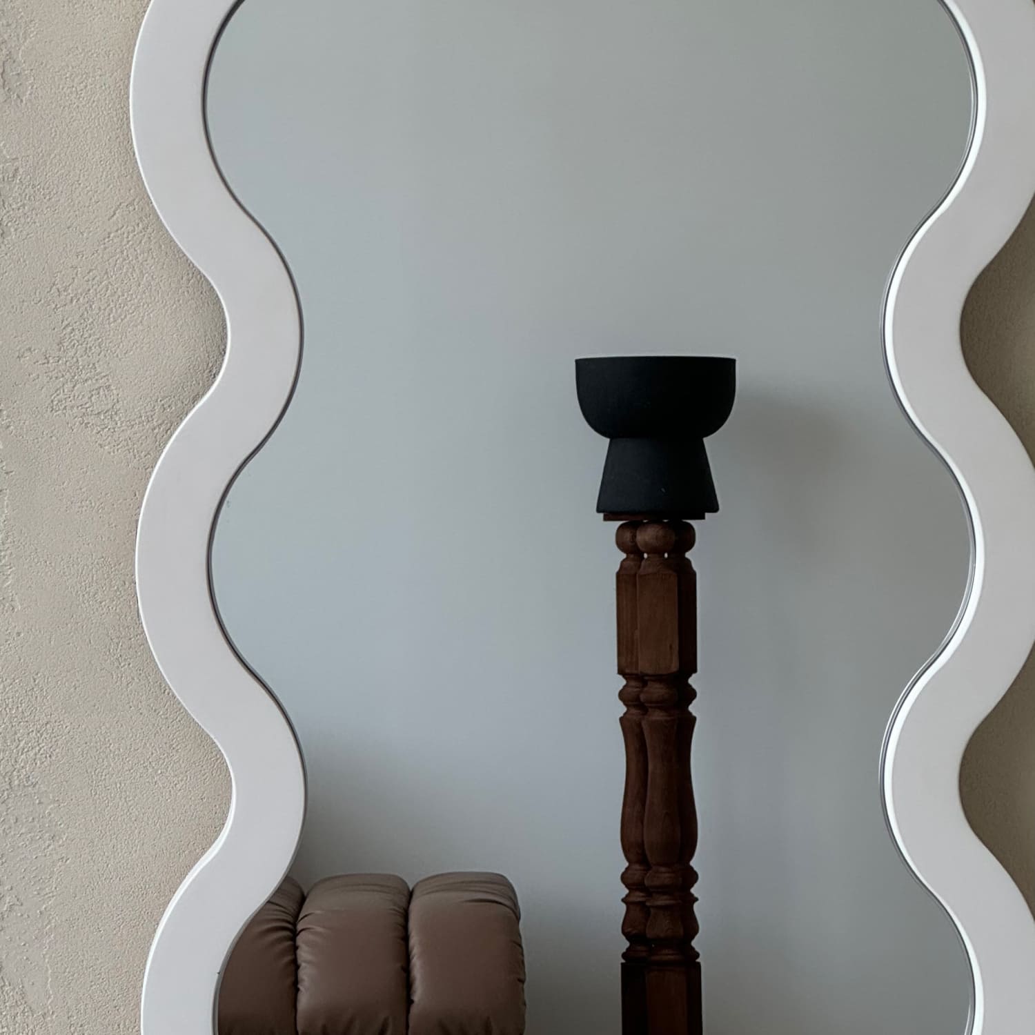 Full Length Entryway Modern Rectangular Wavy Mirror - Hvyli 14