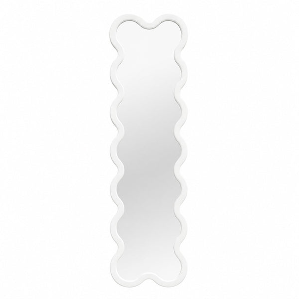 Hvyli 14 - Narrow Contemporary Wavy Wall Mirror