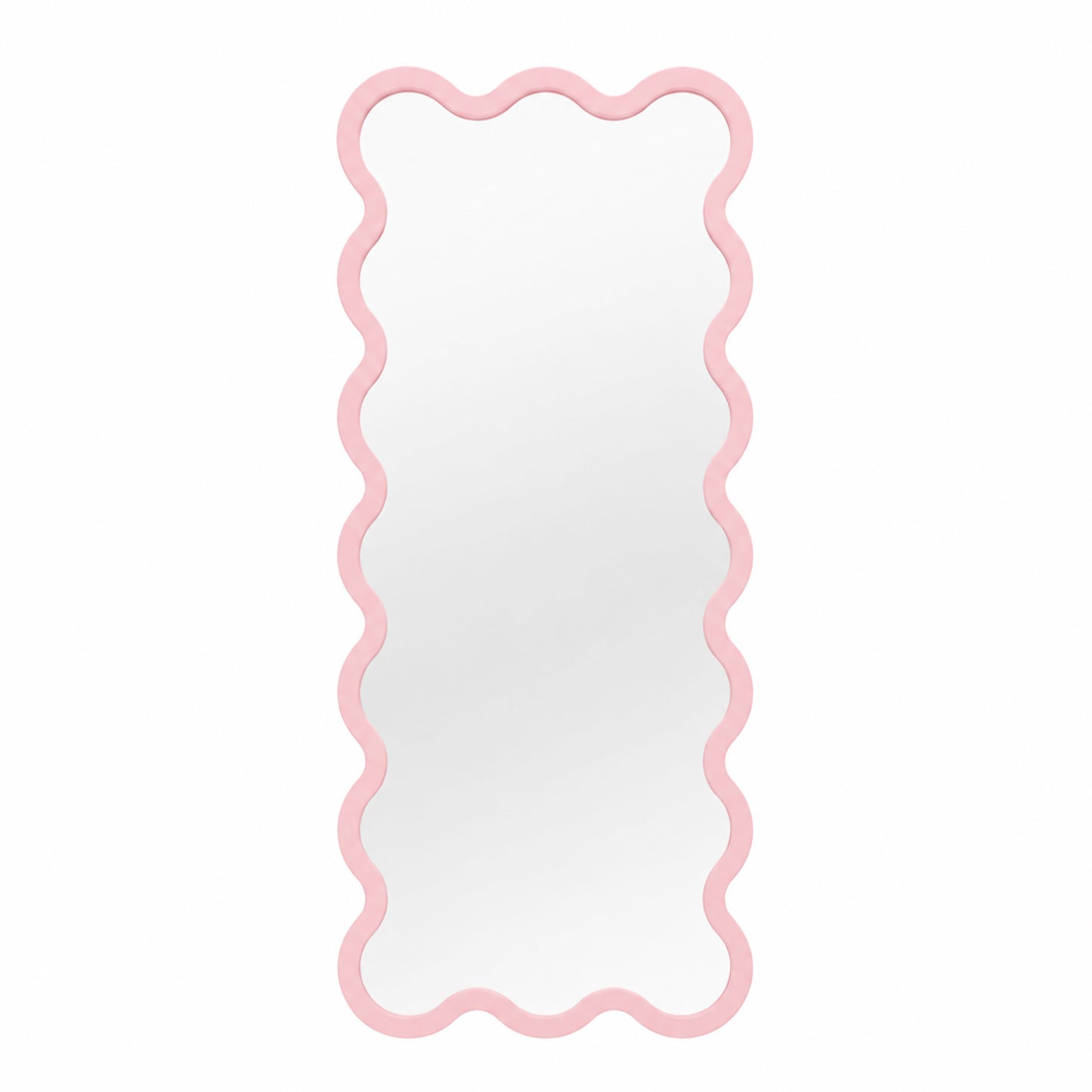 Full Length Yellow Wavy Hvyli 16 Sculptural Mirror