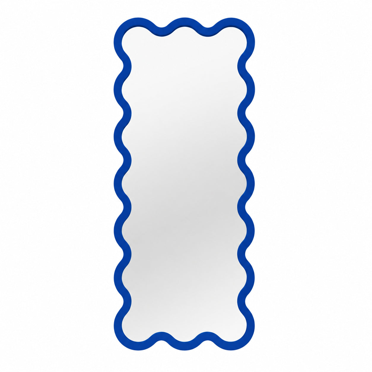 Full Length Yellow Wavy Hvyli 16 Sculptural Mirror