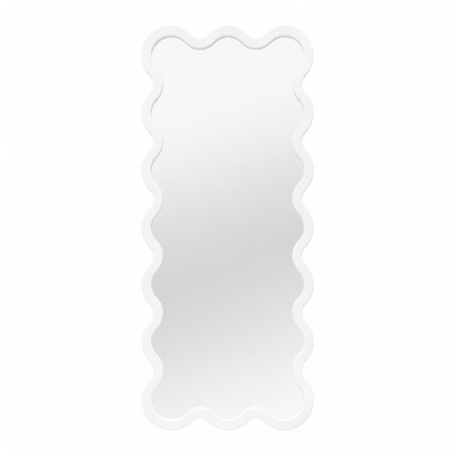 Full Length Yellow Wavy Hvyli 16 Sculptural Mirror