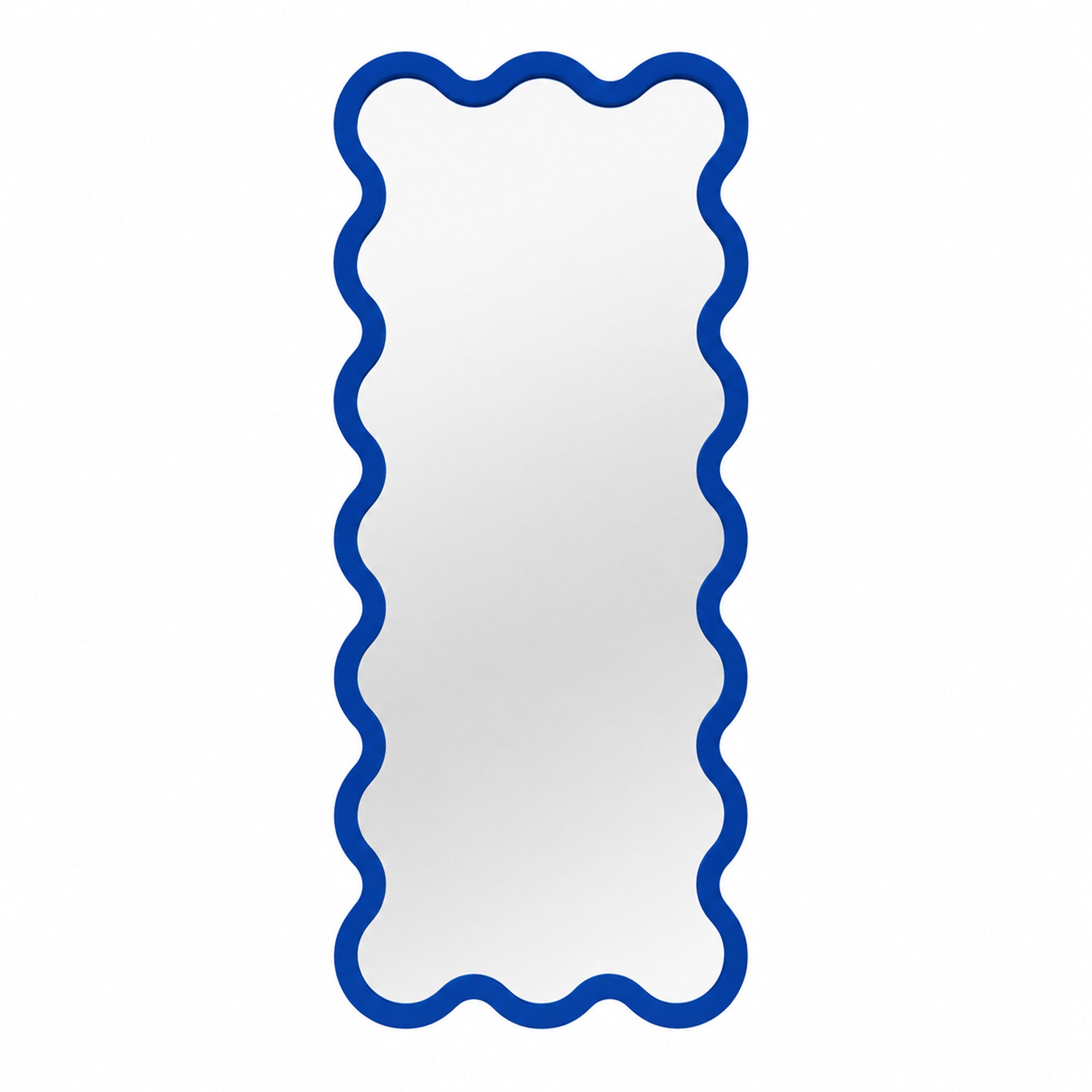 Full Length Yellow Wavy Hvyli 16 Sculptural Mirror