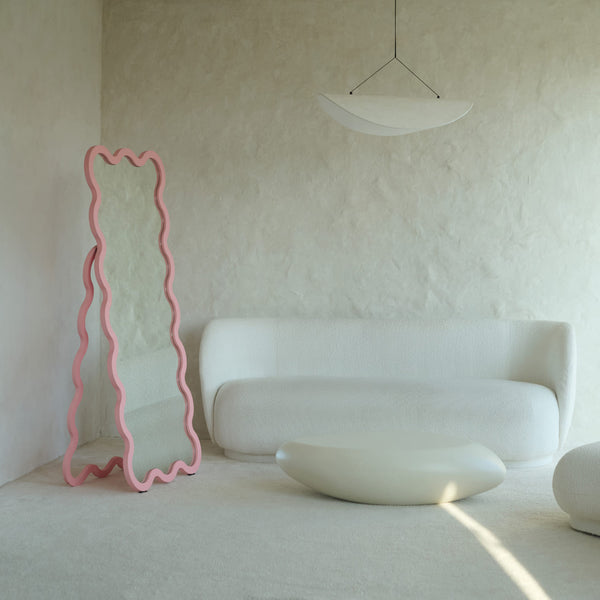 Designer Free Standing Living Room Mirror - Pink Hvyli 16