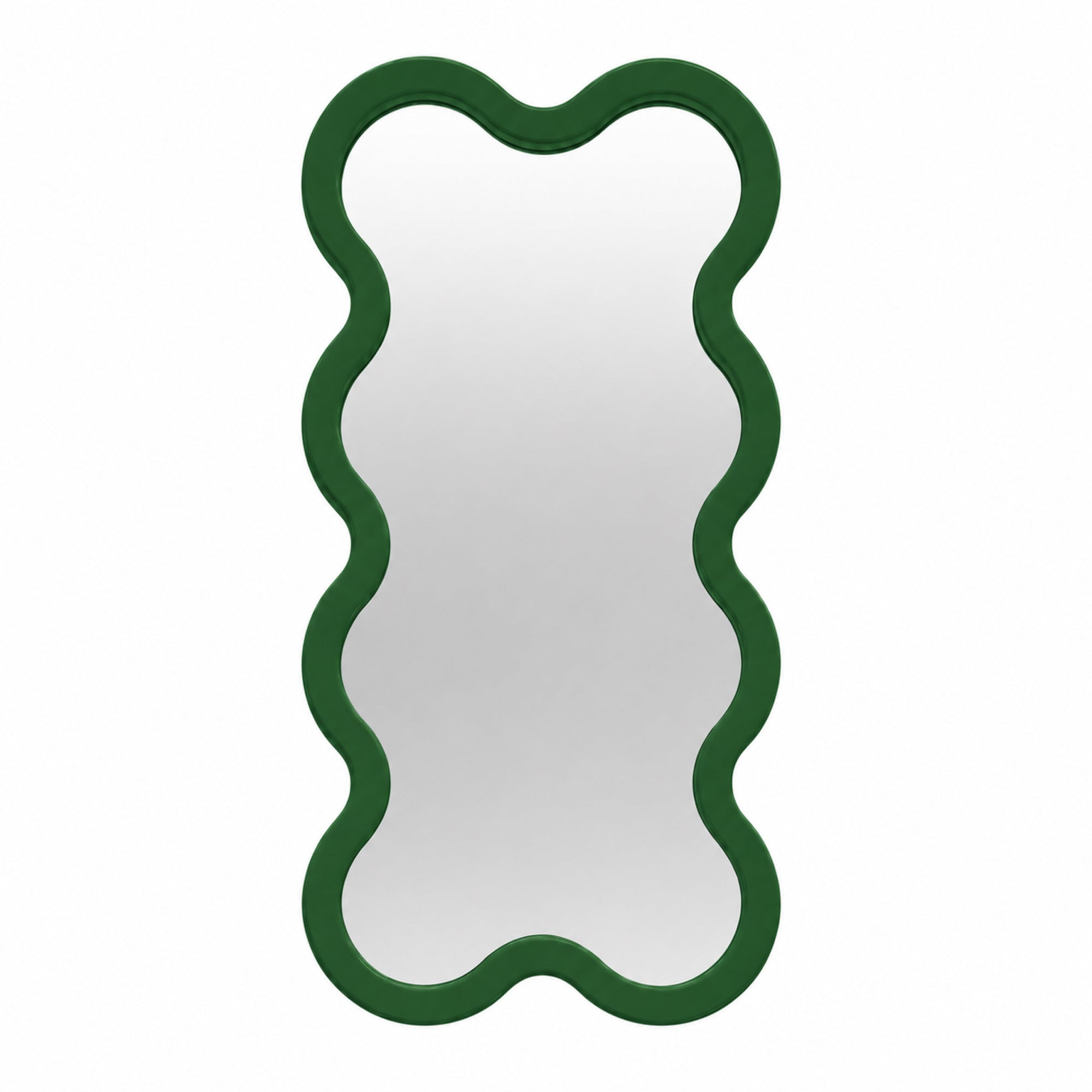 Hvyli 8 White Contemporary Narrow Wall Mirror