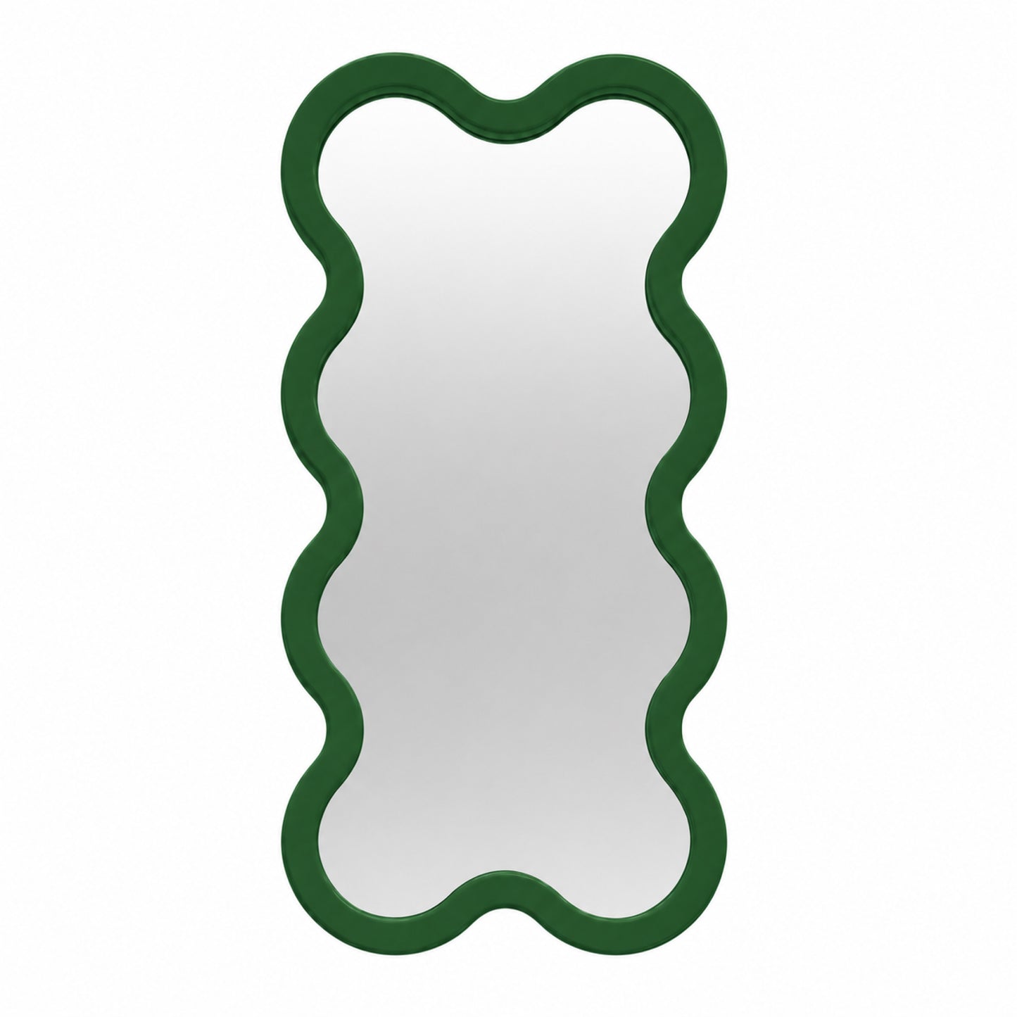 Hvyli 8 White Contemporary Narrow Wall Mirror
