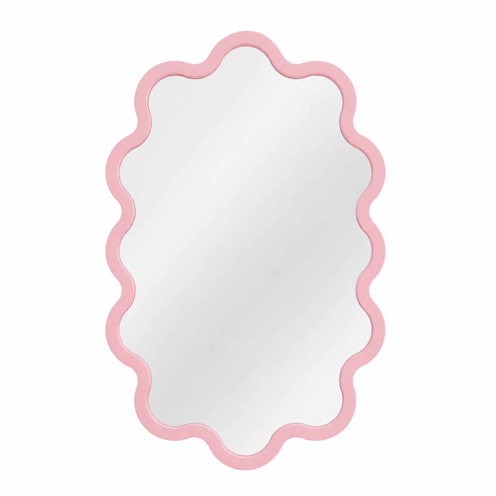 Large Statement Oval Wavy Wall Mirror Available in Custom Colours – Hvyli Oval