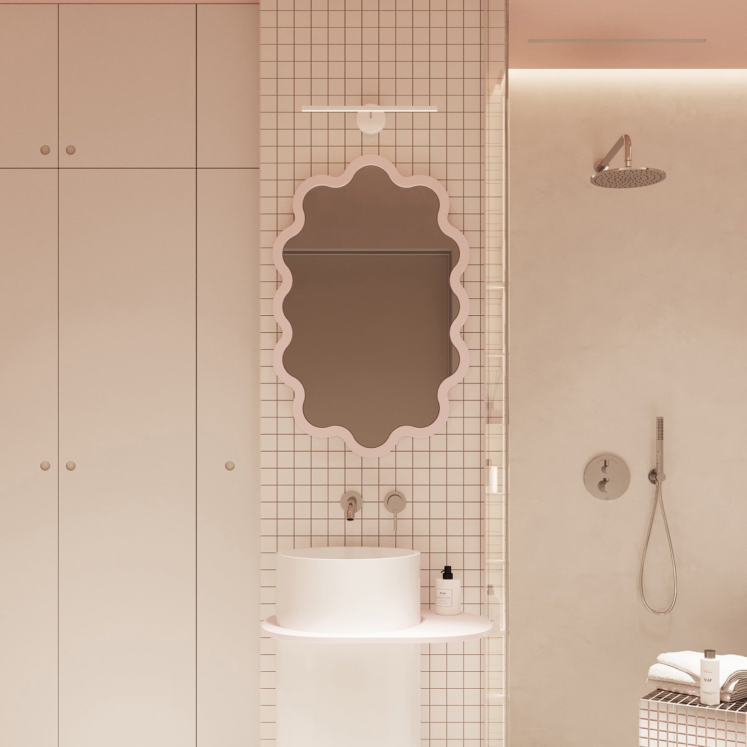 Contemporary Organic Oval Wall Mirror for Modern Interiors – Hvyli Oval