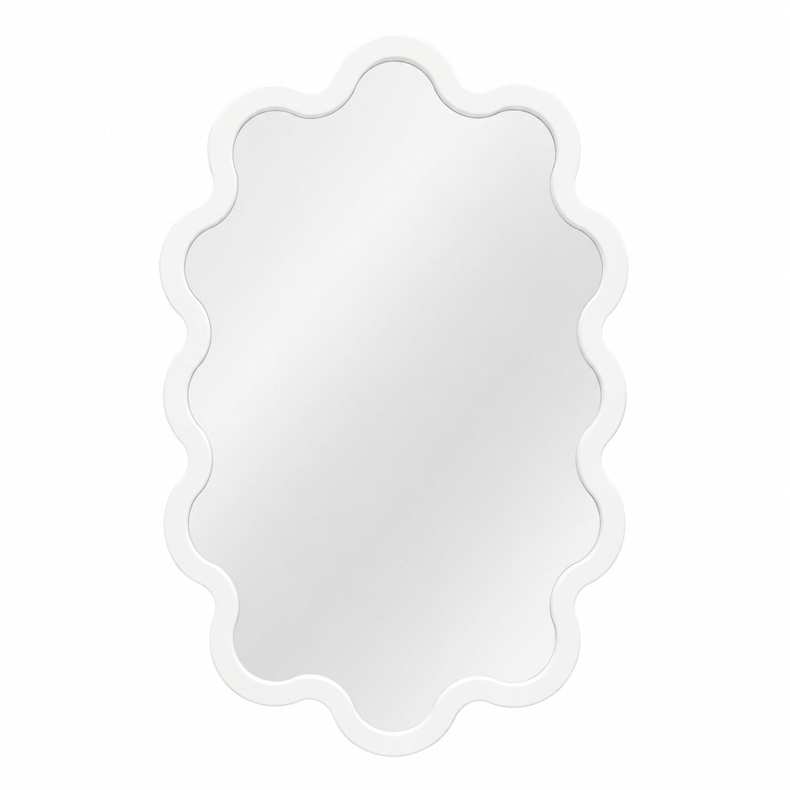Large Statement Oval Wavy Wall Mirror Available in Custom Colours – Hvyli Oval