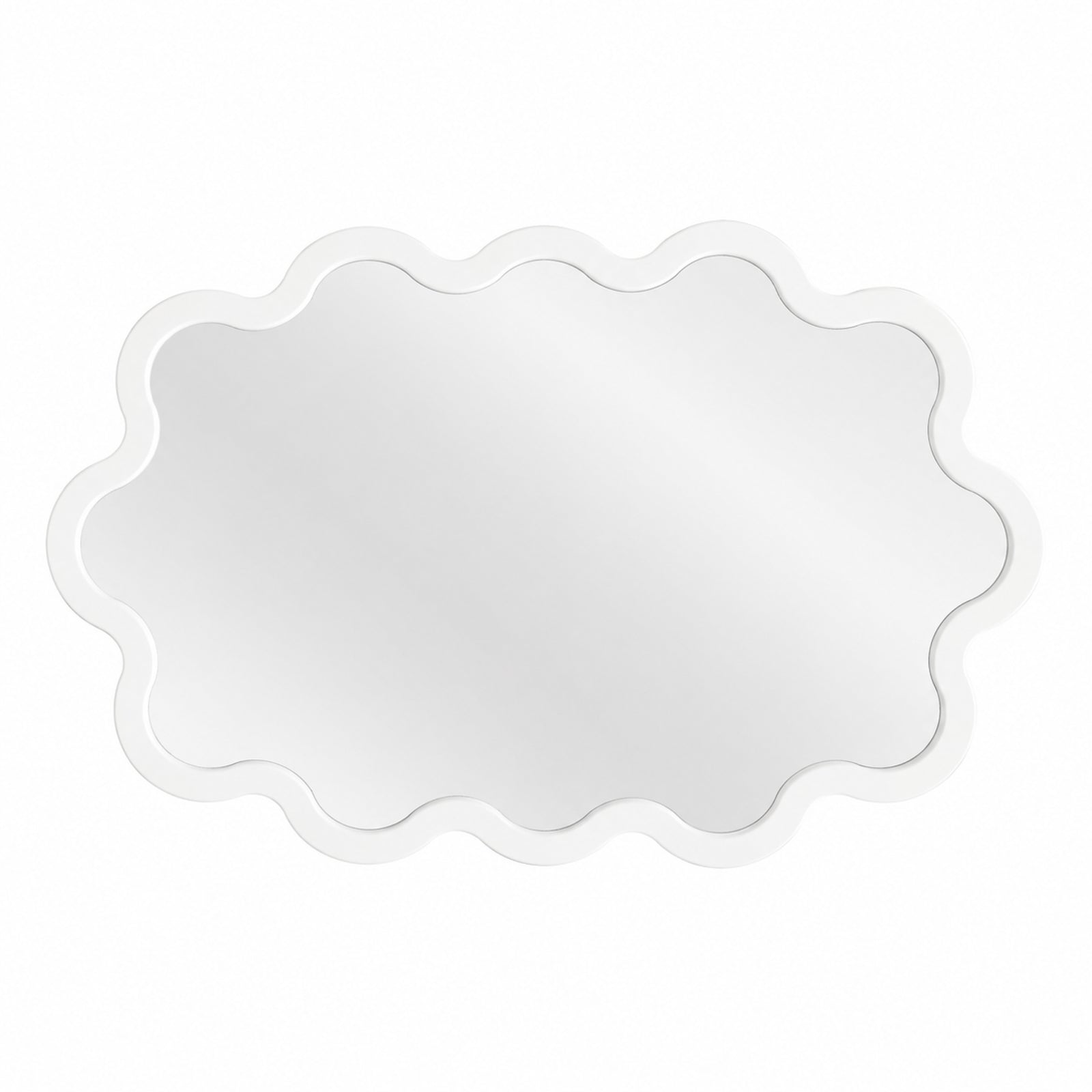 Modern Wall Mirror with Organic Wavy Frame – Hvyli Oval Mirror