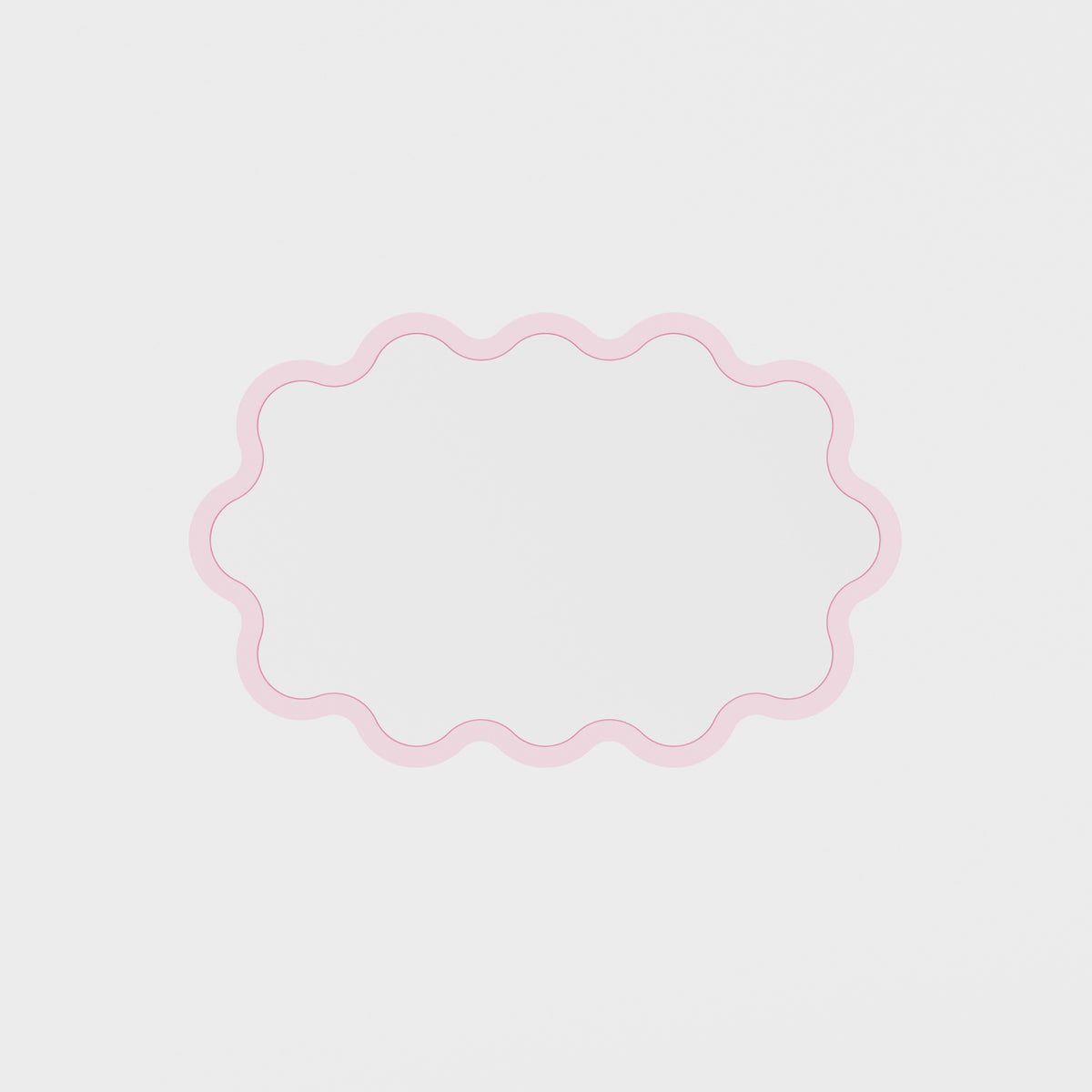 Modern Wall Mirror with Organic Wavy Frame – Hvyli Oval Mirror