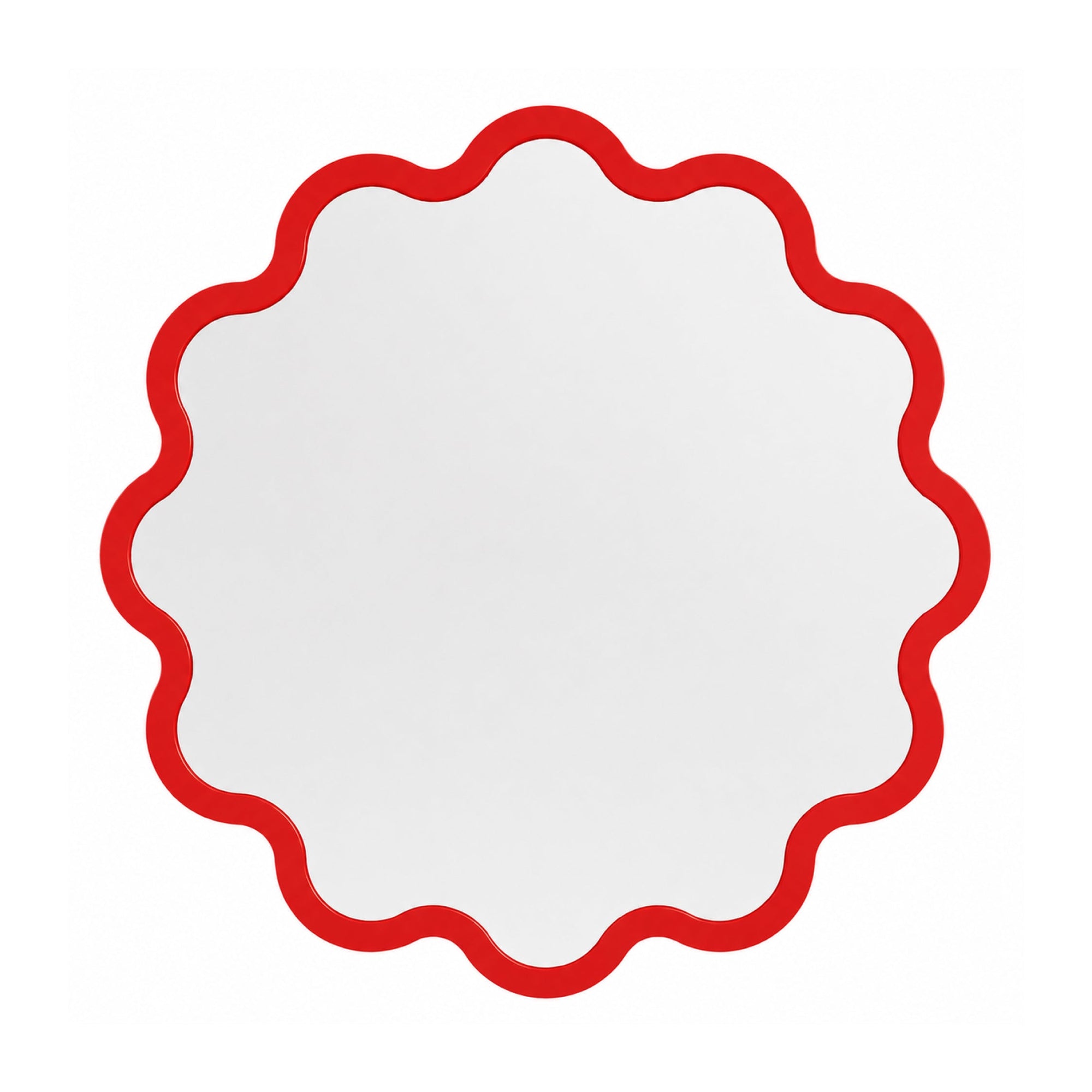 Large Organic Round Wall Mirror for Hospitality Interiors – Red Hvyli Round Large