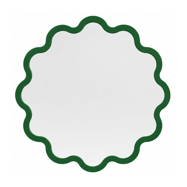 Large Organic Round Wall Mirror for Hospitality Interiors – Red Hvyli Round Large