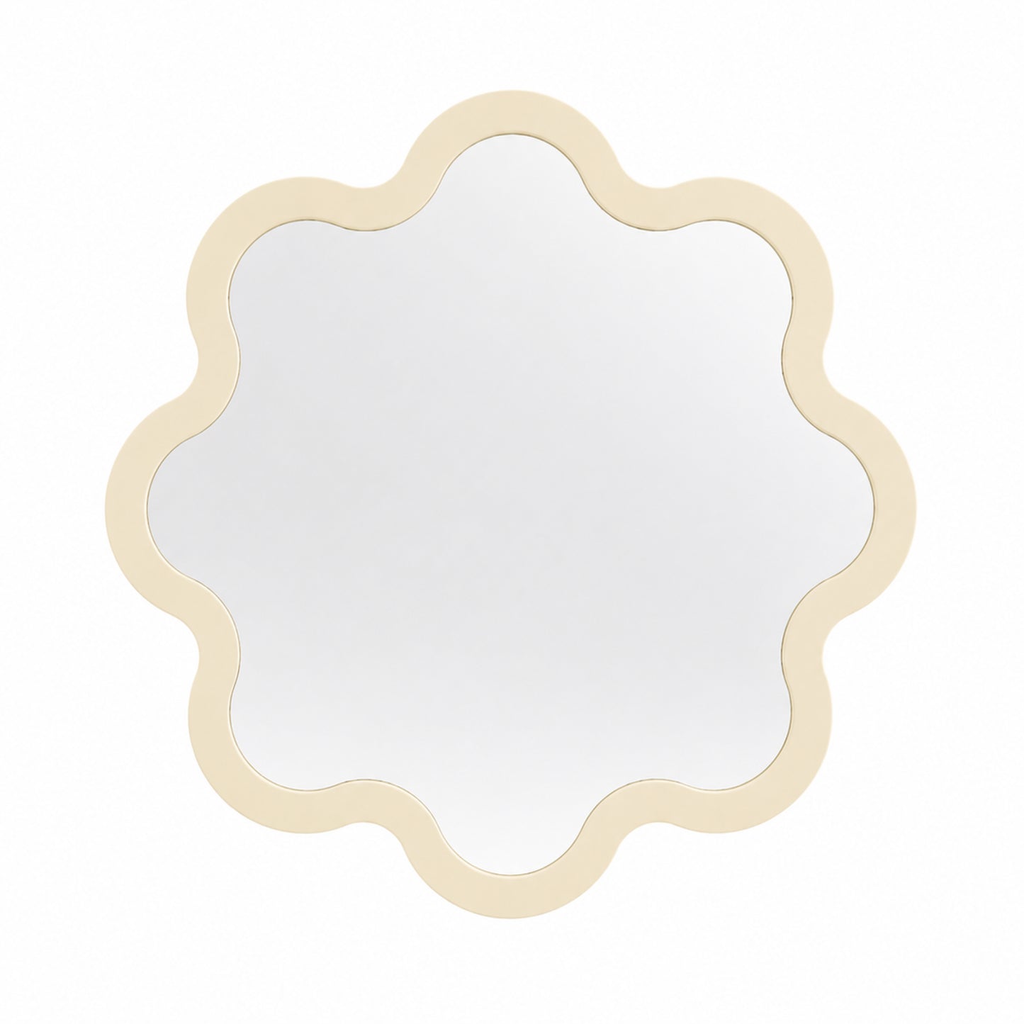 Organic Bathroom Round Wavy Mirror – Hvyli Round Medium