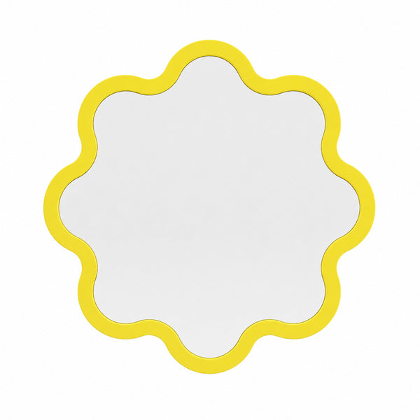 Contemporary Sculptural Wall Mirror – Hvyli Round Medium by oitoproducts