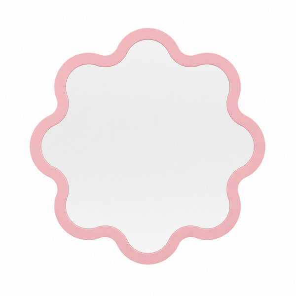 Organic Bathroom Round Wavy Mirror – Hvyli Round Medium