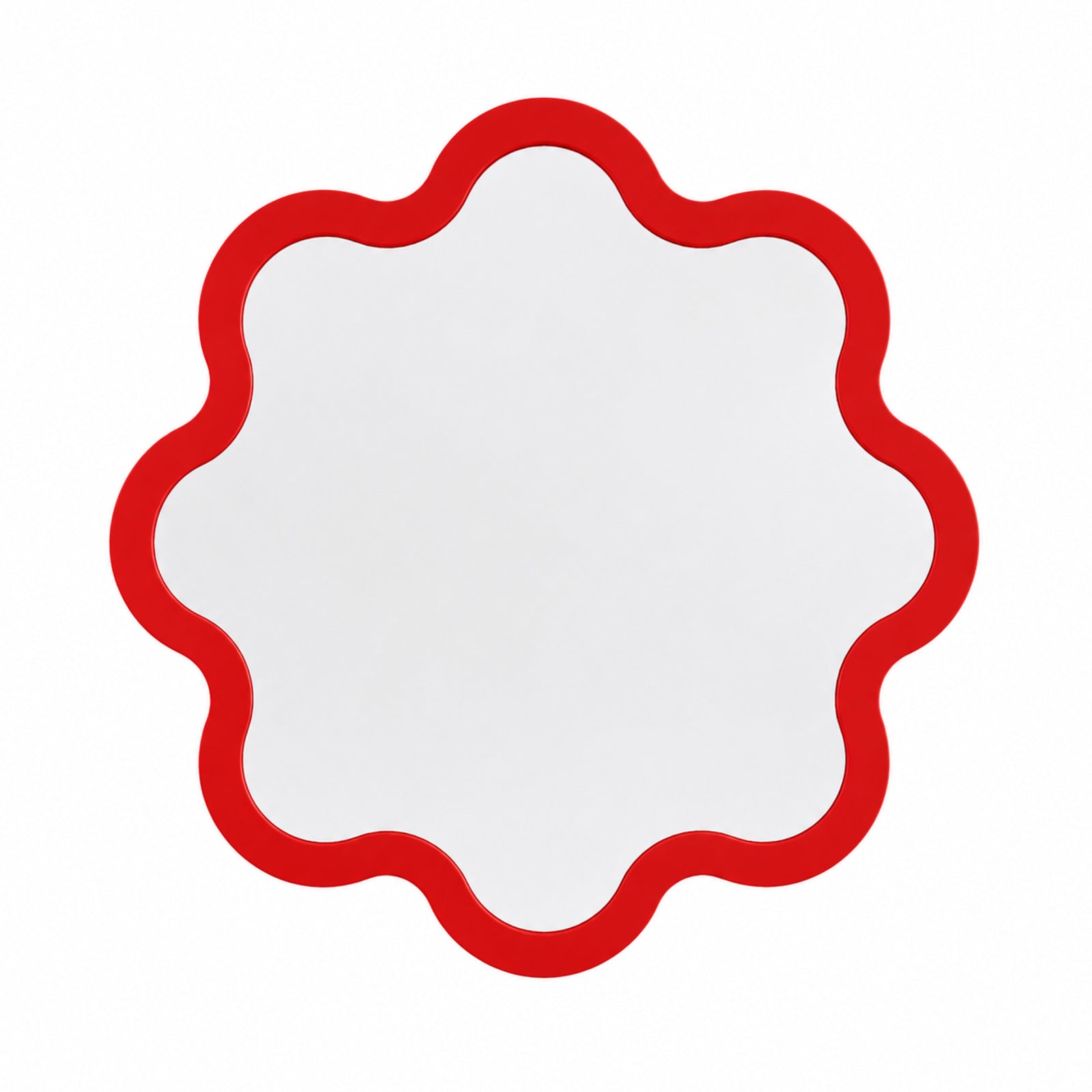 Organic Bathroom Round Wavy Mirror – Hvyli Round Medium