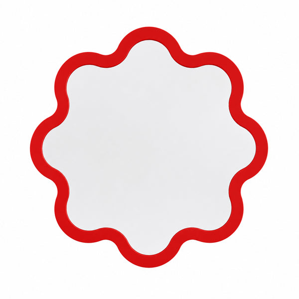Contemporary Sculptural Wall Mirror – Hvyli Round Medium by oitoproducts