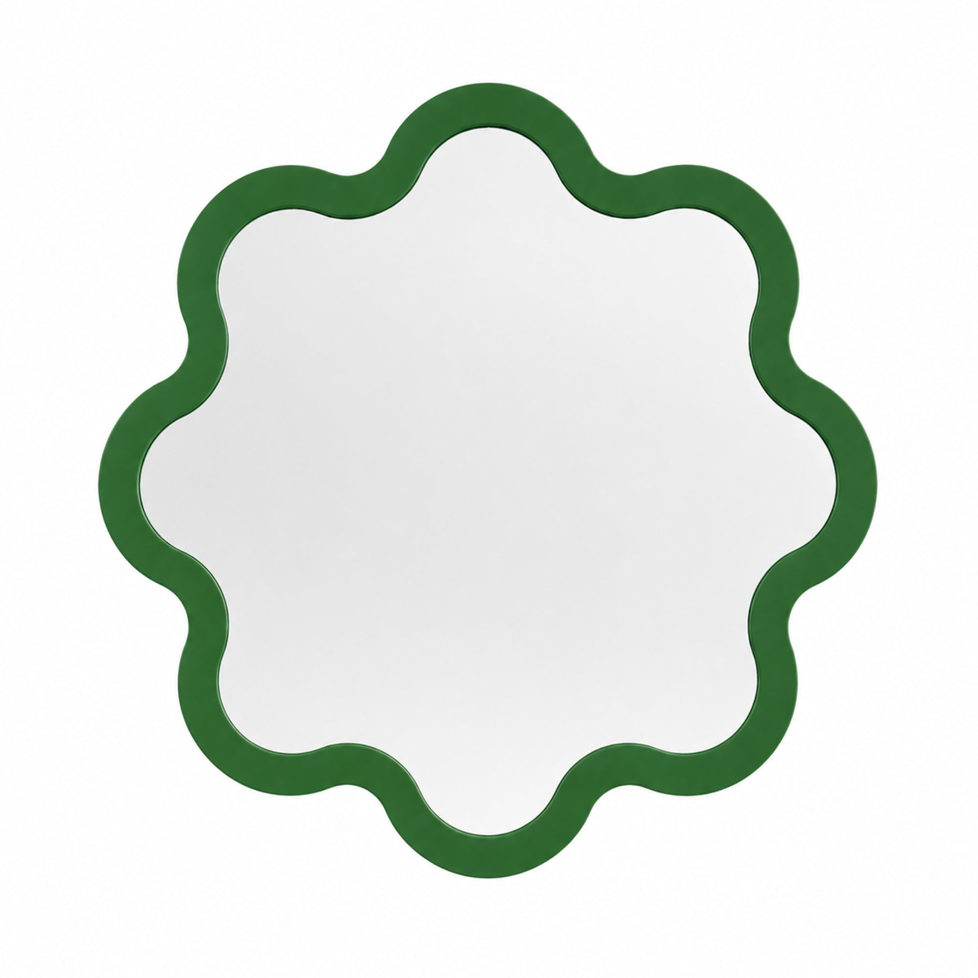 Organic Bathroom Round Wavy Mirror – Hvyli Round Medium