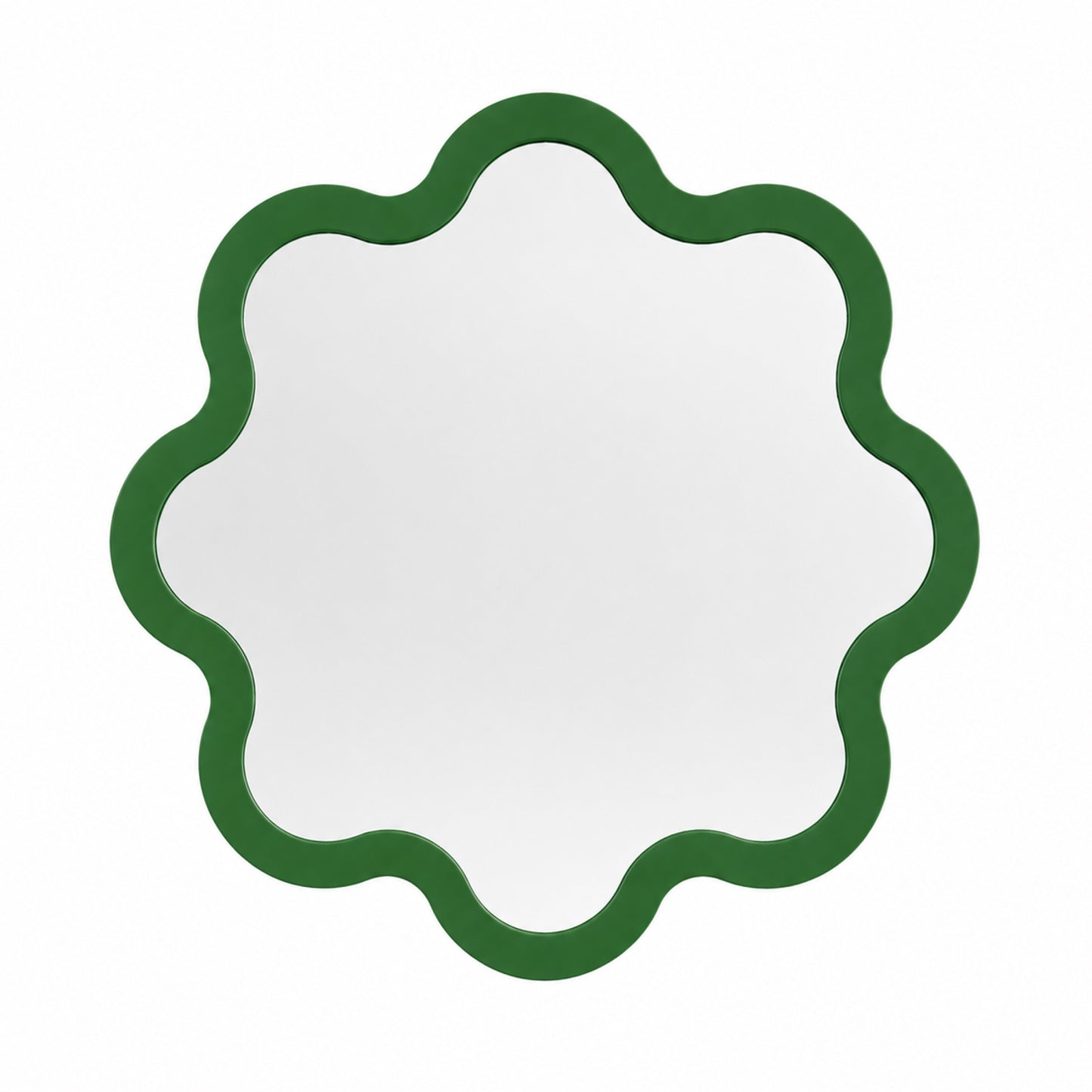 Organic Bathroom Round Wavy Mirror – Hvyli Round Medium