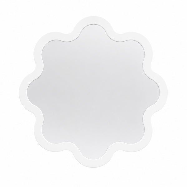 Contemporary Sculptural Wall Mirror – Hvyli Round Medium by oitoproducts